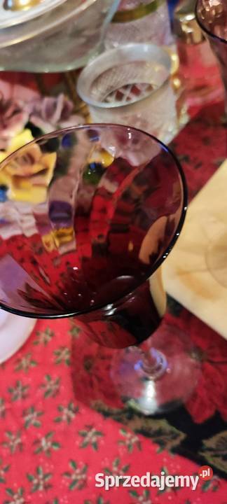 Duże kielichy szkło kryształowe kanelowane Wrocław
