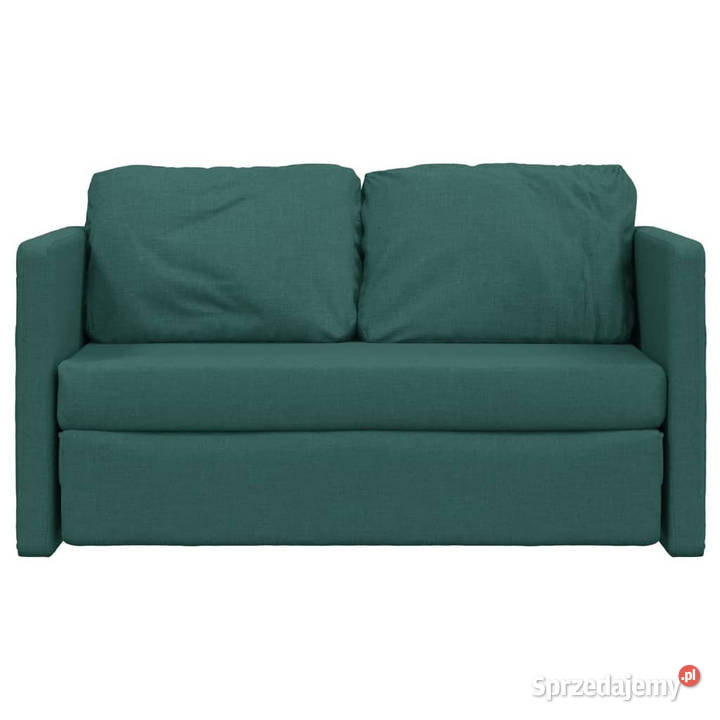 Sofa podłogowa 2w1 ciemnozielona 112x174x55 Warszawa