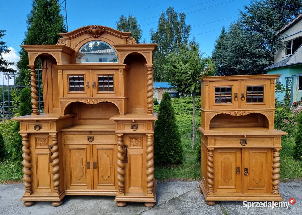 Jadalnia w stylu gdańskim komplet Kredens i Szczecin