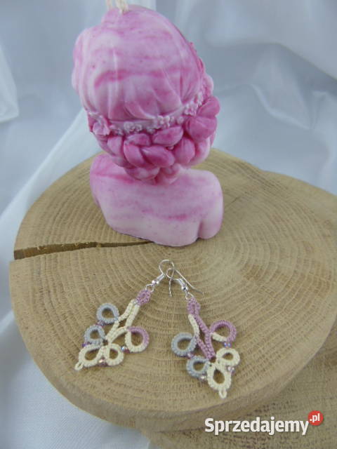 Kolczyki frywolitkowe różne wzory i kolory małopolskie