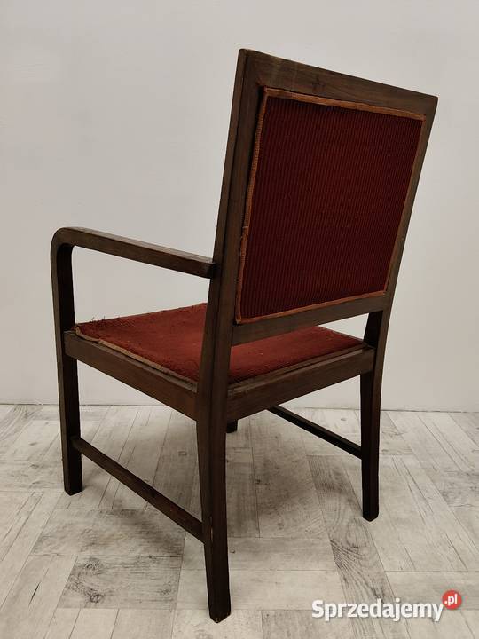 fotel krzesło art Deco drewniany z łódzkie Radomsko