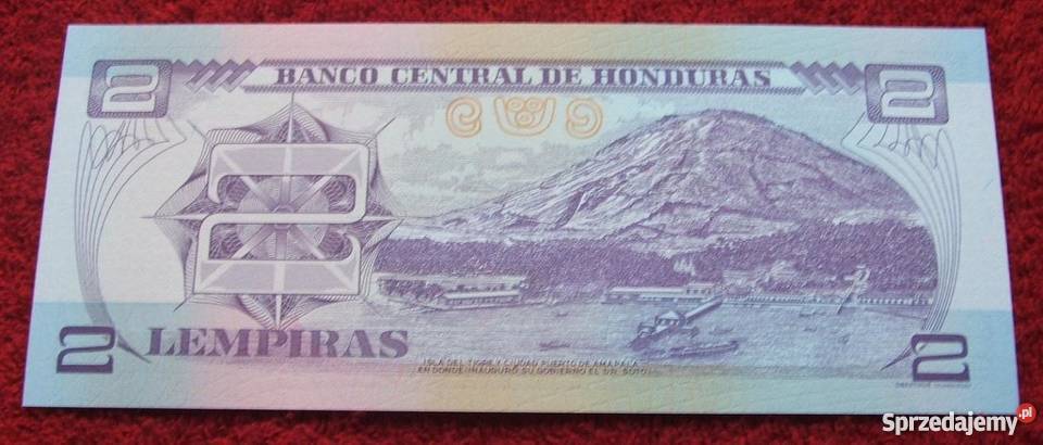HONDURAS 2 LEMPIRAS Kolekcjonerski Banknot 1