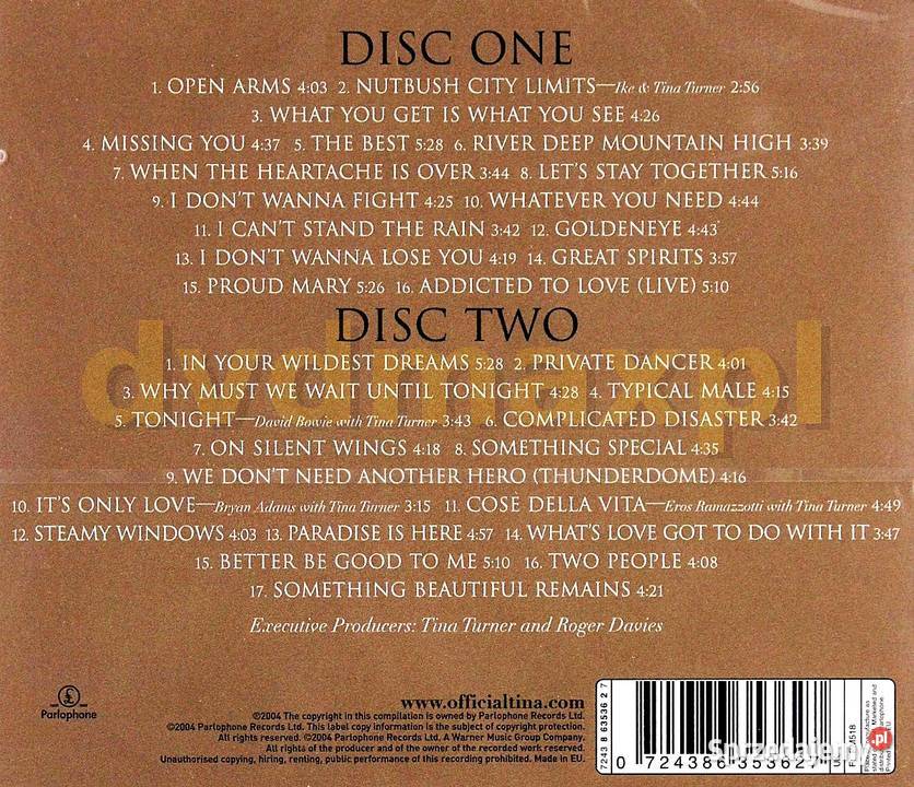 Wspaniały Album 2XCD Tina Turner All The Best Lubin