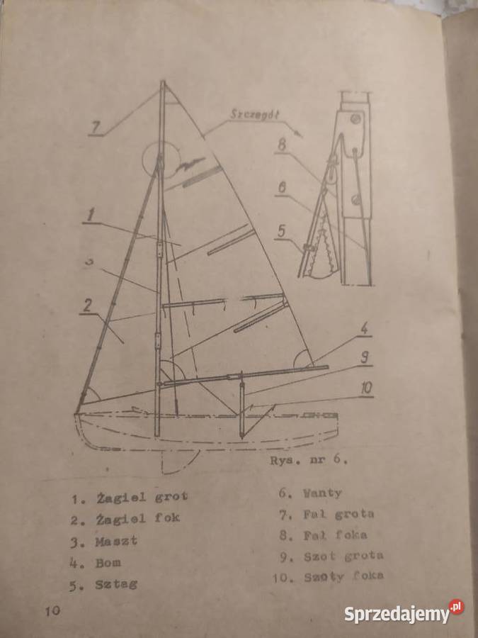 Składana łódź żaglowa Mewa 3 typ 14 Legnica