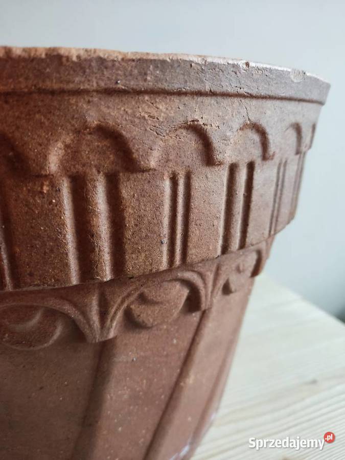 Donica doniczka duża ceramiczna gliniana fi 33 Głuchołazy