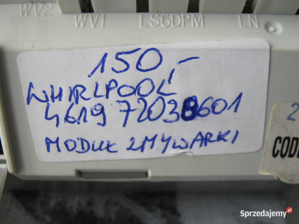 WHIRLPOOL 461972038601 MODUŁ ZMYWARKI