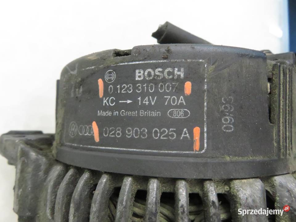 ALTERNATOR AUDI 80 B4 19 TDI 1Z 0123310007 osobowe Układ elektryczny silnika małopolskie