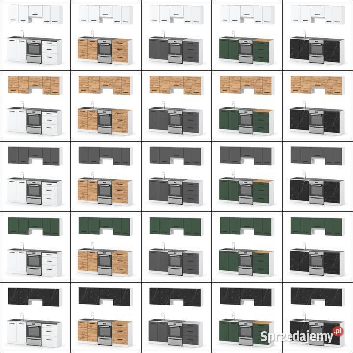 Kuchnia Modułowa Nowoczesna Mała Z Blatem 2m 200cm Kuchenne warmińsko-mazurskie Elbląg