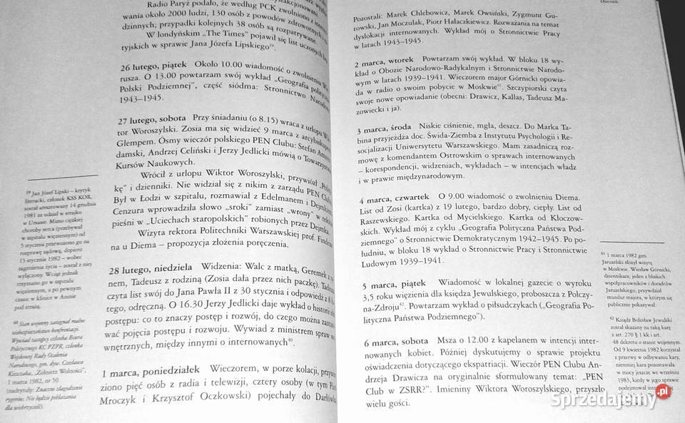 Dziennik z internowania Jaworze Władysław Pozostałe sprzedam