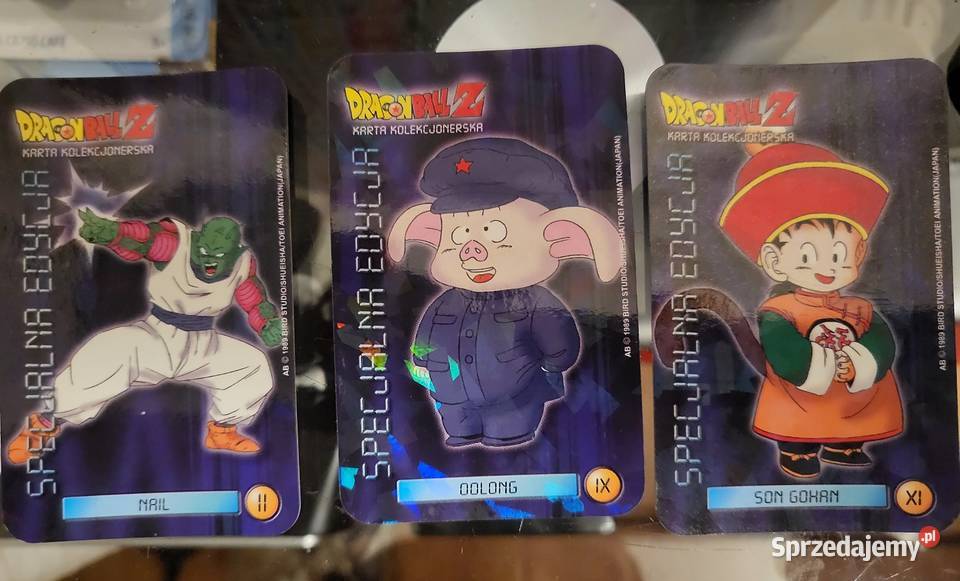 karty dragon ball z Son Goham xi Oolong IX Naik Lublin sprzedam