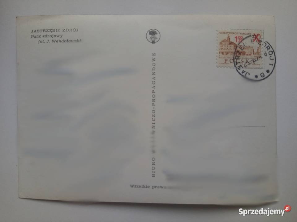 Pocztówka JastrzębieZdrój z lat 70tych Znaczek śląskie sprzedam