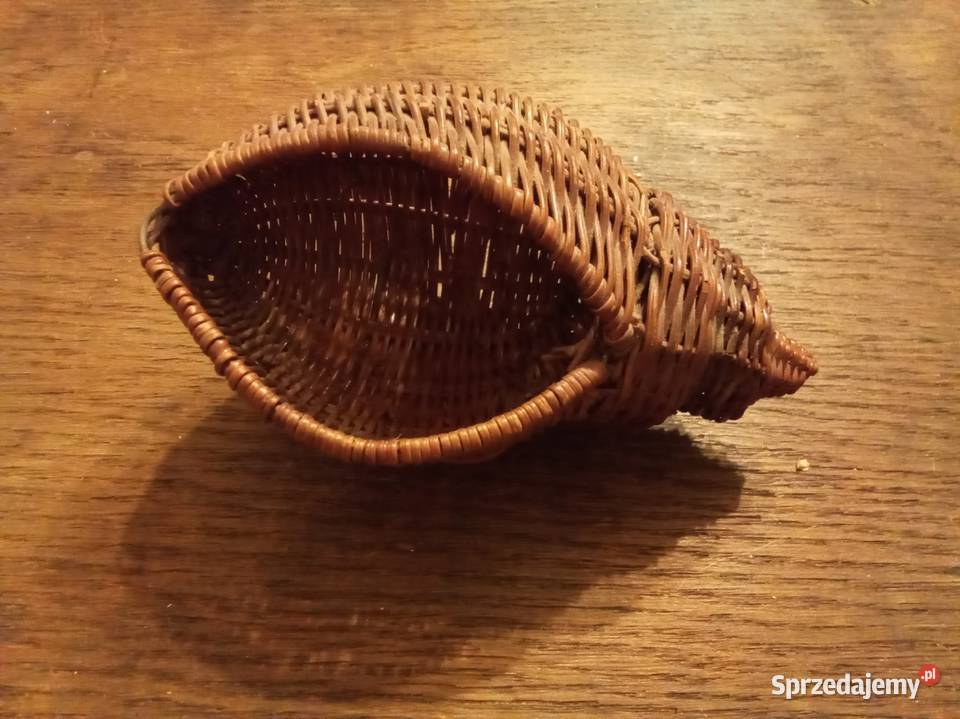 Pleciona muszla z wikliny Vintage mazowieckie Warszawa