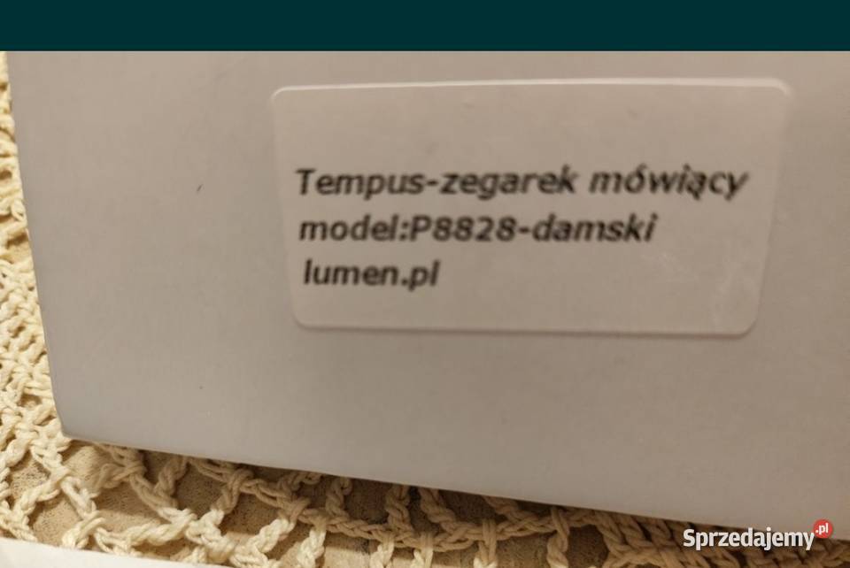 Zegarek MÓWIĄCY POLSKUTempusLumen Nowy NA mazowieckie Warszawa sprzedam