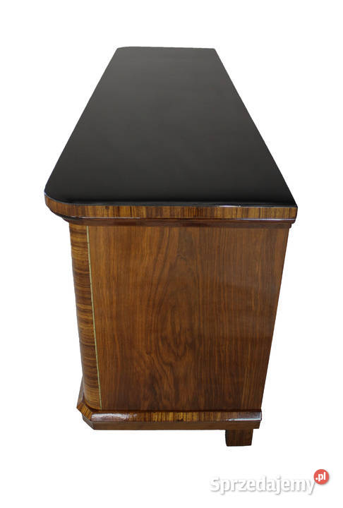 Perfekcyjny bufet Art Deco z czarnym blatem