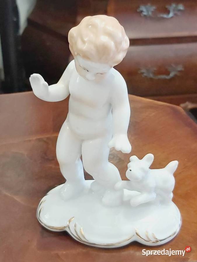Figurka puto porcelanowa Neundorf Antyki, Sztuka, Kolekcje warmińsko-mazurskie