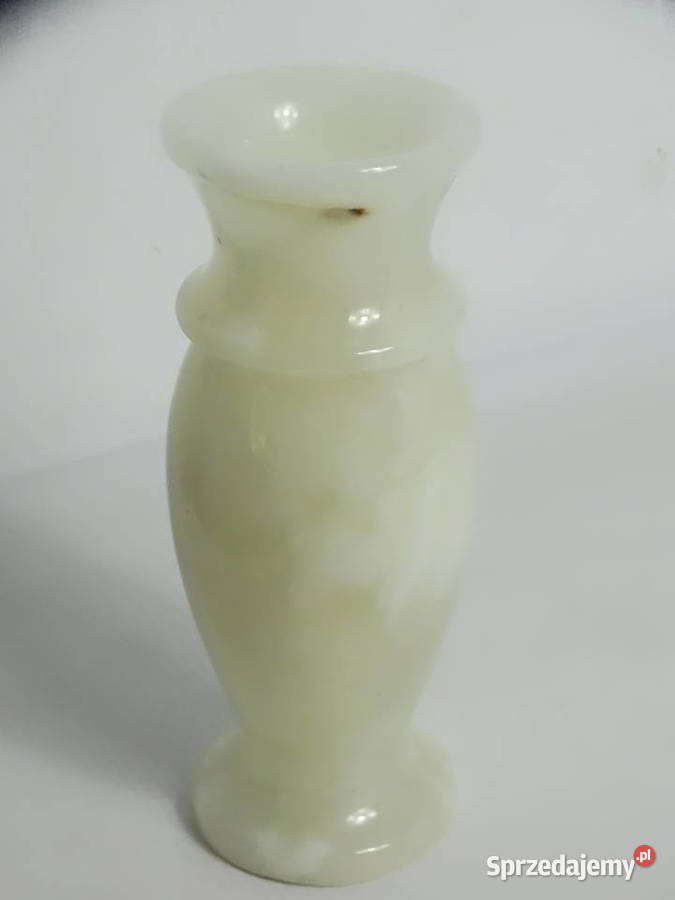 Elegancki wazon z naturalnego onyksu 20 Vintage Dekoracje i ozdoby Biłgoraj