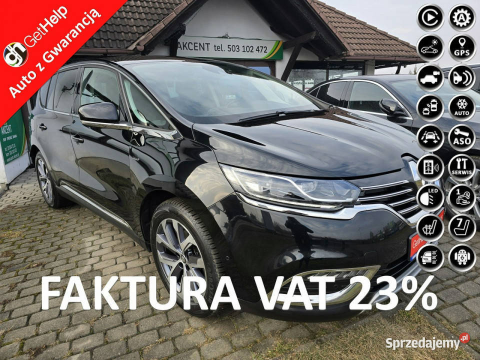 Renault Espace Limited 4Control Automat Pełny kurtyny powietrzne Ustroń