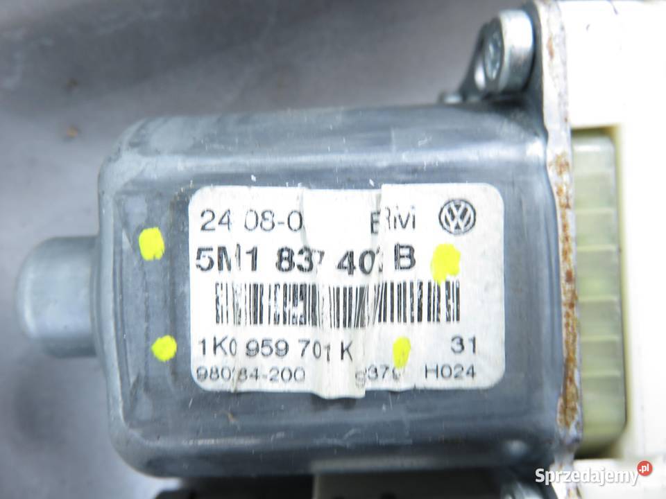 PODNOŚNIK SZYBY LEWY PRZEDNI VW GOLF PLUS Motoryzacja