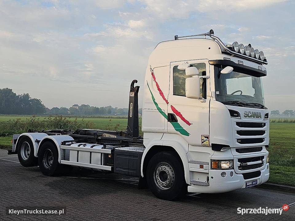 Scania R520 6x2 Hooklift V8 hakowiec 2014 Samochody ciężarowe