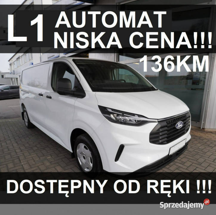 Ford Transit Custom L1 Nowy Ford Custom Automat 136KM Dostępny od ręki Nis…