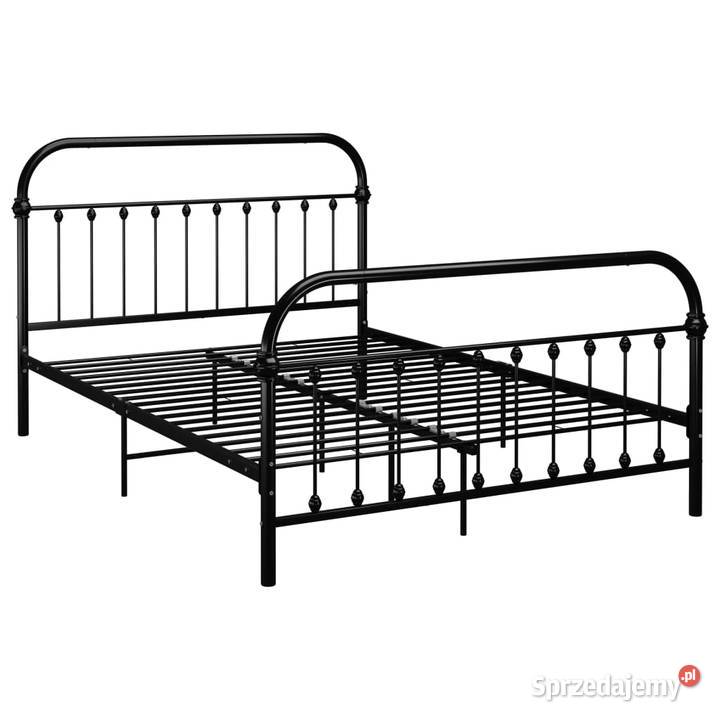 vidaXL Rama łóżka czarna metalowa 160 x 200 Ramy i stelaże Warszawa