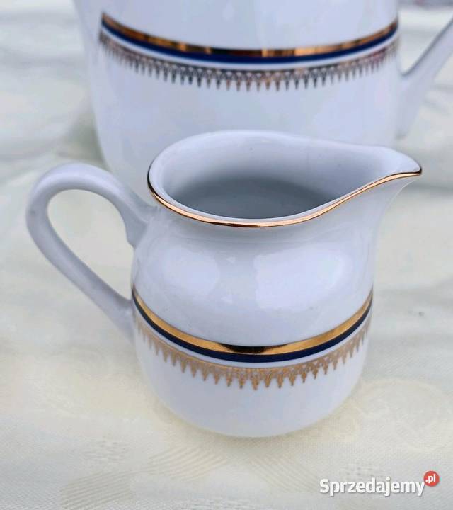 Piękny serwis kawowy Karolina porcelana PRL Kołobrzeg
