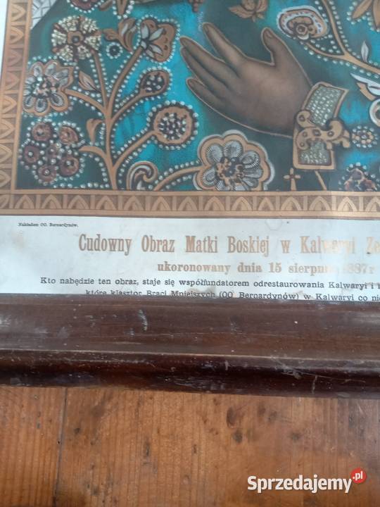 Święty obraz Kalwaria litografia Gdów