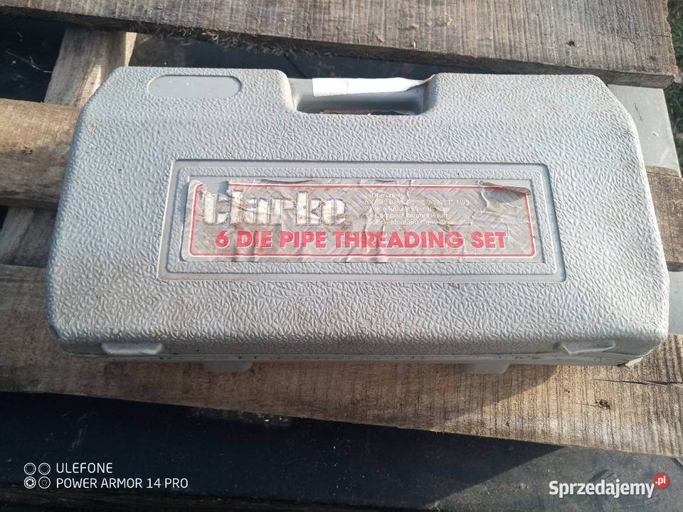 Clark Zestaw 6 matryc do gwintowania rur Skopanie