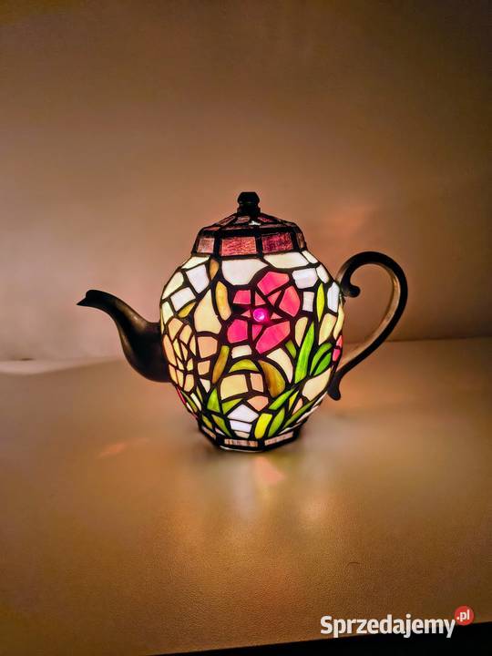 Tiffany lampa witrażowa stołowa nocna biurowa Zaręba