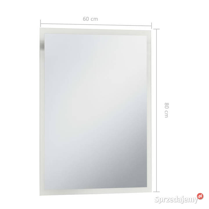 Ścienne lustro łazienkowe z LED 60 x 80 WM144718 Warszawa sprzedam