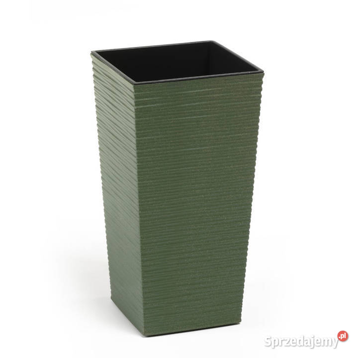 Wysoka doniczka z efektem dłuta Gdańsk