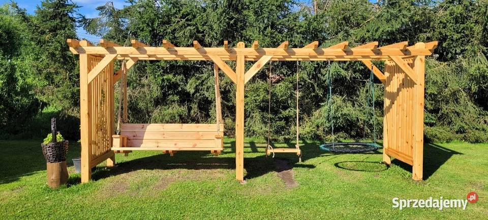 PLAC ZABAW HUŚTAWKA ALTANA WIATA wielkopolskie Kijaszkowo