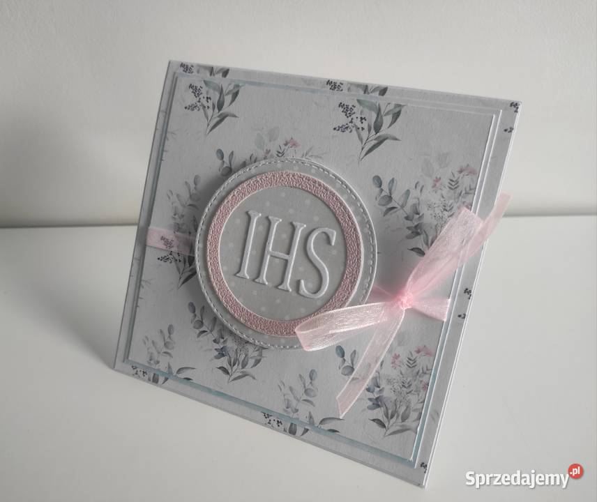 Kartka ręcznie robiona na Komunię Świętą łódzkie Łódź