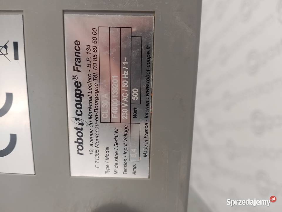 Szatkownica Robot Coupe CL30 2 tarcze Gastronomia Wrocław