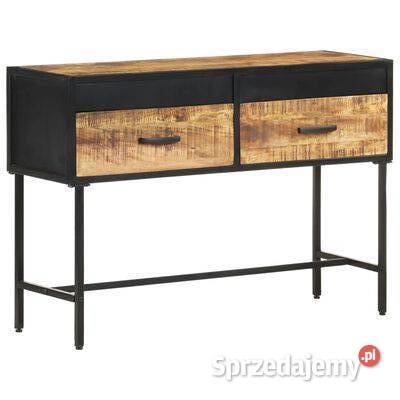vidaXL Stolik konsola 110x35x75 surowe drewno Warszawa