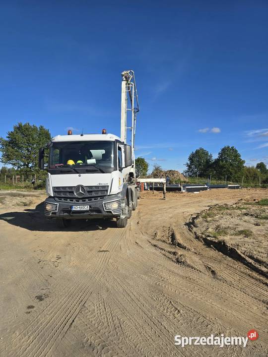 Beton transport pompowanie posadzki budowa Pasłęk