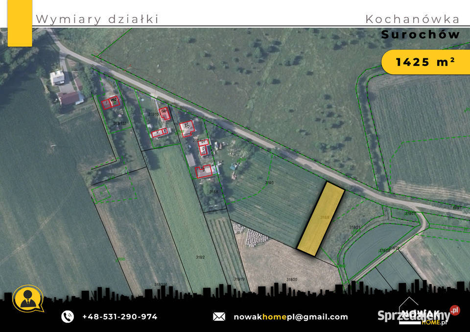 Sprzedam działkę budowlaną Kochanówka Surochów budowlana podkarpackie Jarosław