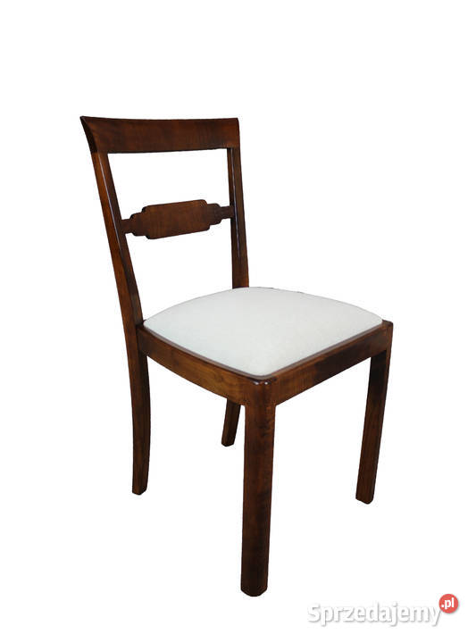 Klasyczne biurko art deco w orzechu z krzesłem kujawsko-pomorskie Bydgoszcz