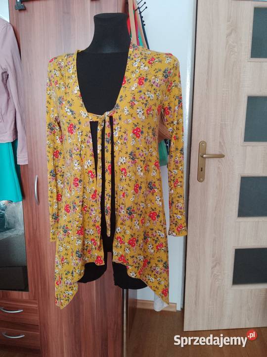 Narzutka w kwiaty musztardowa Chrzanów sprzedam