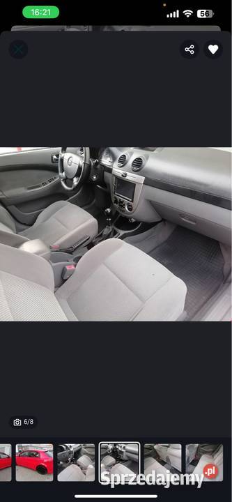 Chevrolet Lacetti sport 16 16 v 2008 klimatyzacja mazowieckie Warszawa sprzedam