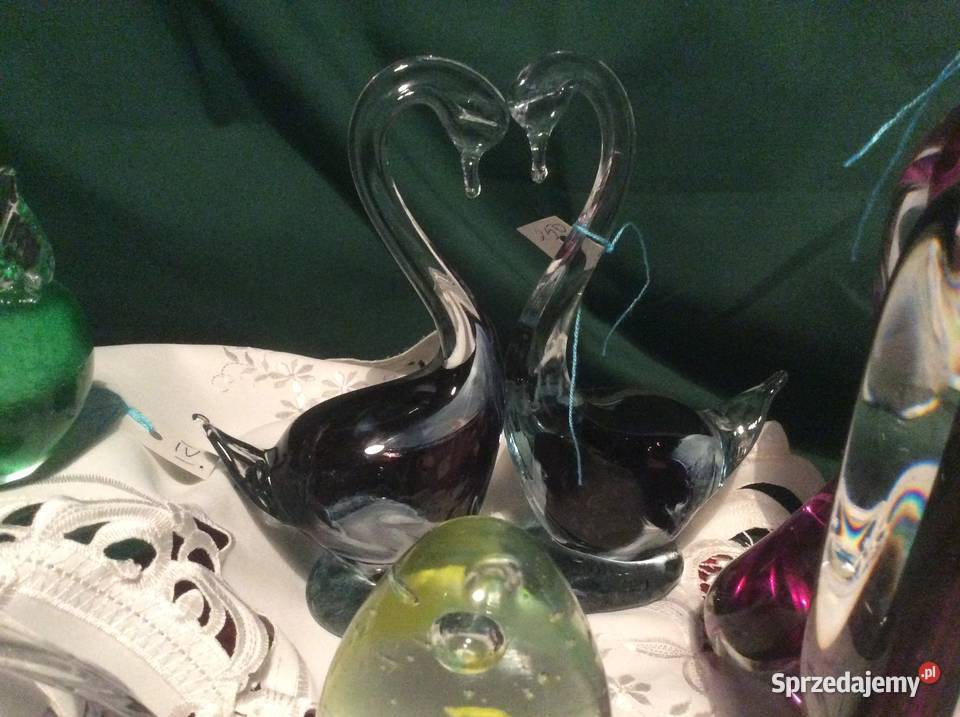 Figurki szklane w stylu murano Poznań sprzedam