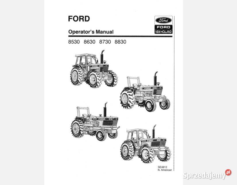 Ford 8530 8630 8730 8830 instrukcja obsługi Kielce