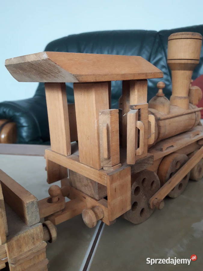 Stara drewniana kolekcjonerska kolejka Janów Lubelski