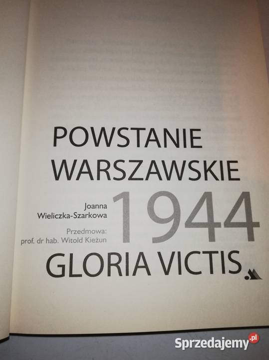 Powstanie Warszawskie piękna książka twarda mazowieckie Warszawa