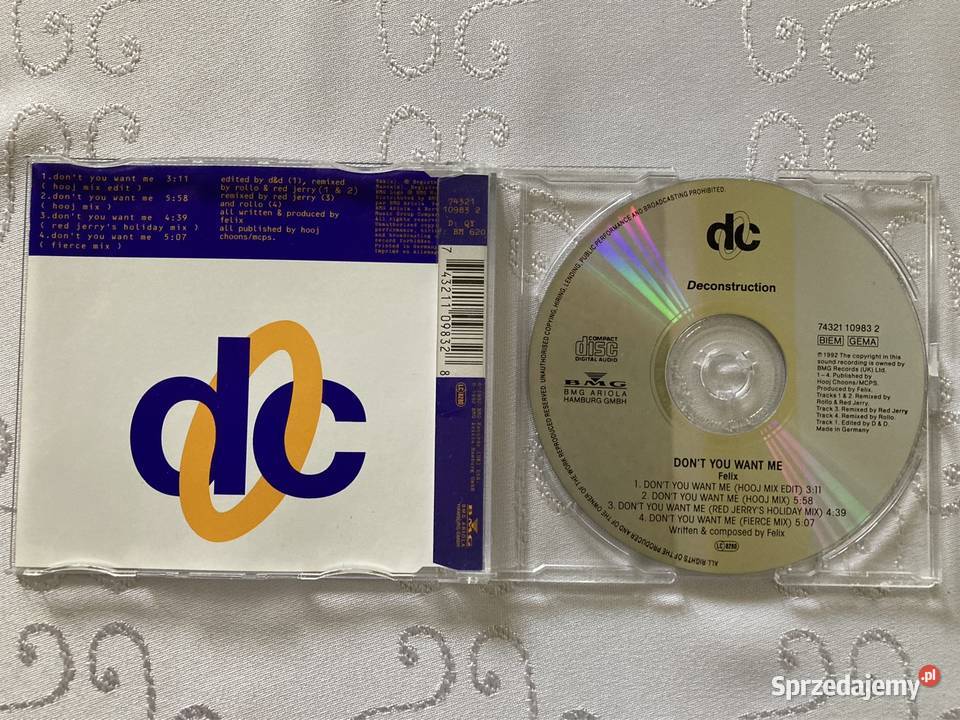 Płyta CD Remix Felix Dont You Want Me sprzedam