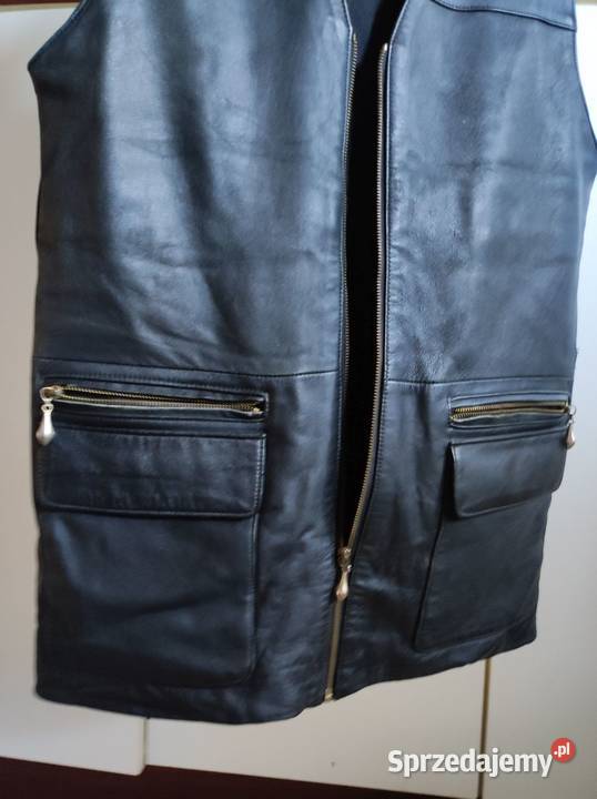 męska skórzana kamizelka skórkowa motocyklówka Odzież sportowa świętokrzyskie Kielce sprzedam