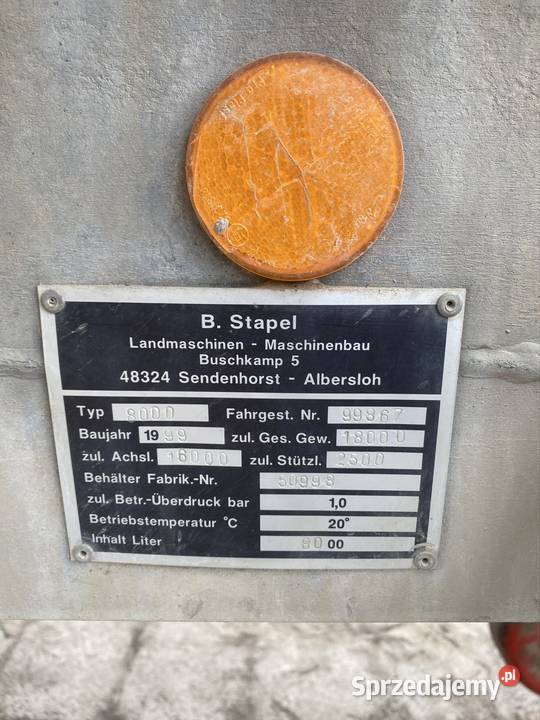 Beczka beczkowóz wóz asenizacyjny 8000 l wynajem Krynice