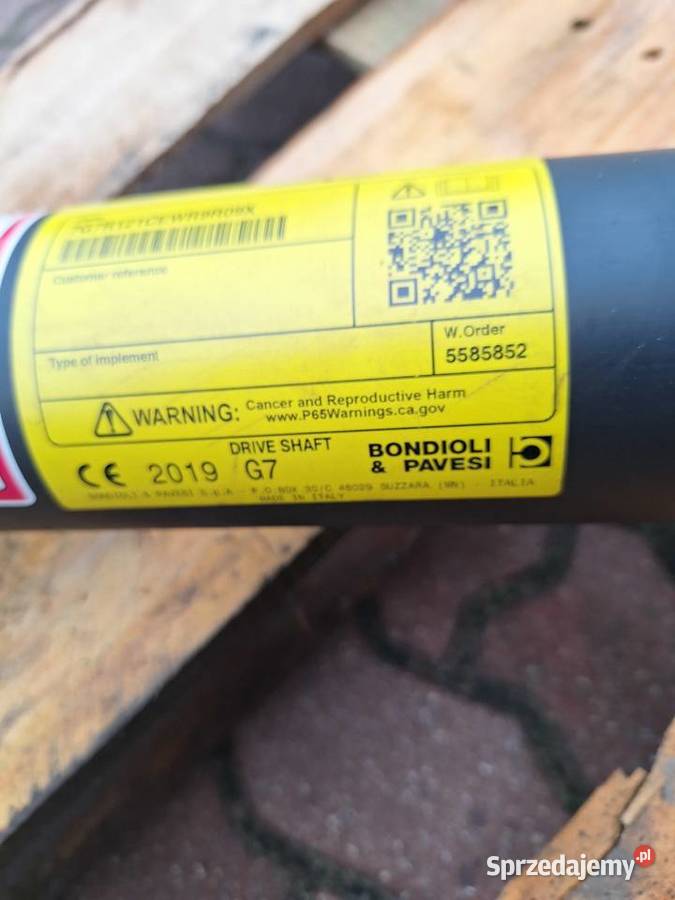 Sprzedam wał wom szerokokątny Bondioli pavesi podlaskie sprzedam