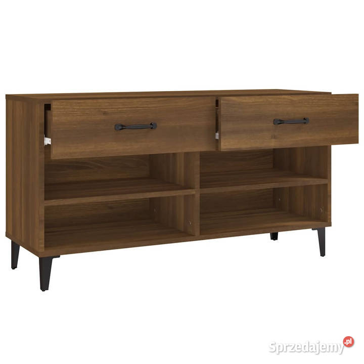 Szafka na buty brązowy dąb 102x35x55 WM817572 Warszawa