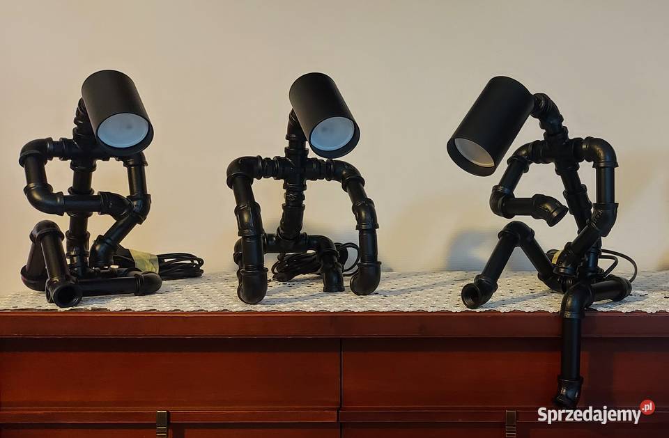 LaLampka nocna stołowa ludzik loftowa ozdoba